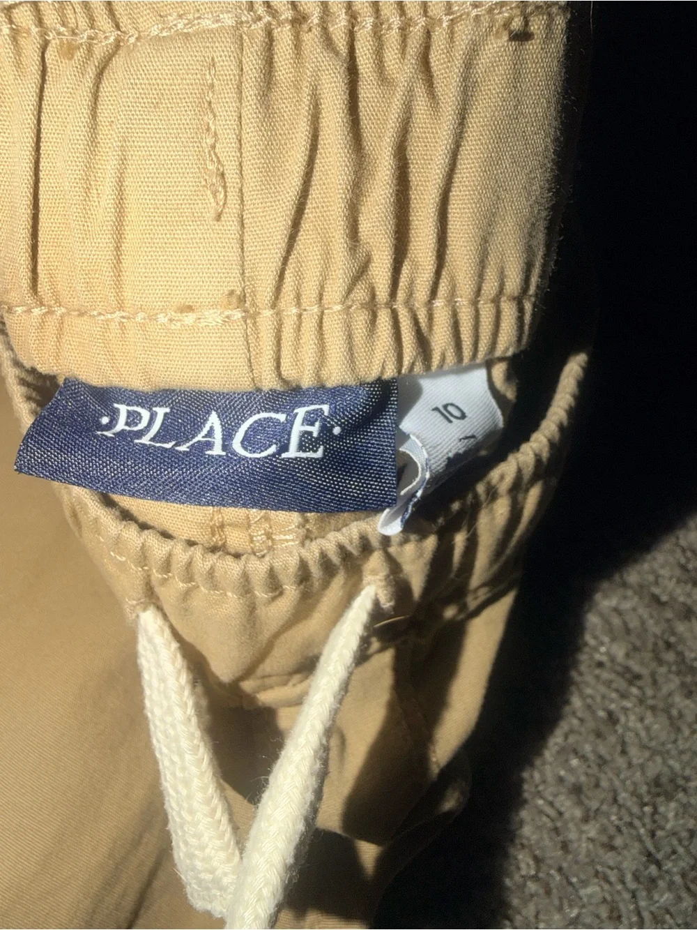 The Children's Place Tan Cargo Shorts- Size 10